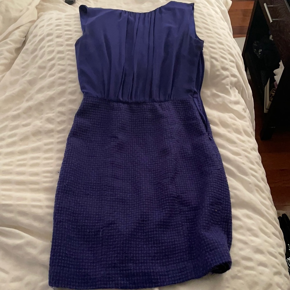 Banana Republic Factory Blue Professional Dress